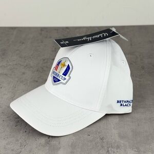 NWT 2025 Ryder Cup White Hat  Bethpage Black Walter Hage. 11 Performance NEW